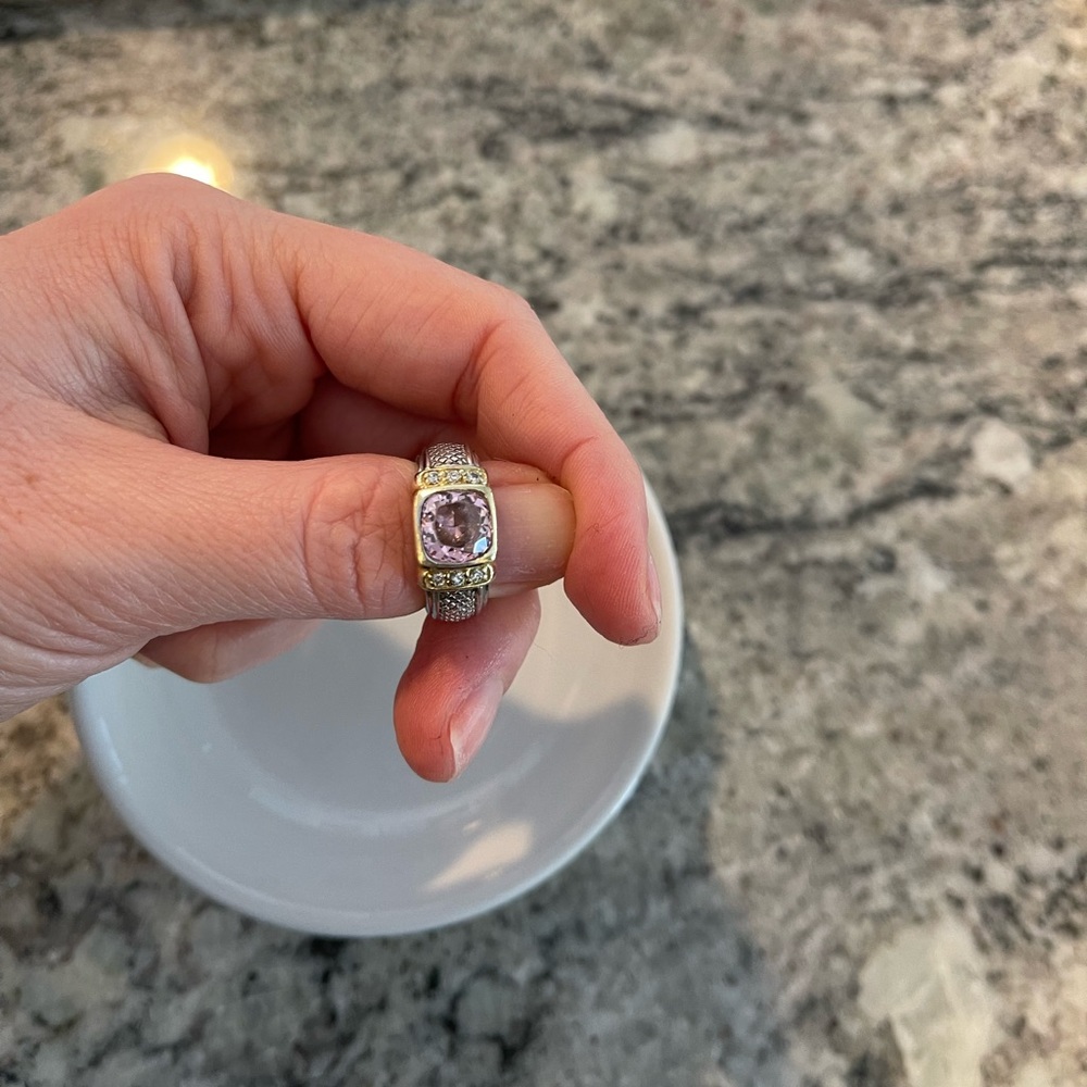 Judith Ripka pink ring